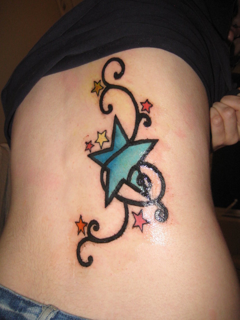2011 Star Tattoo Design For Women