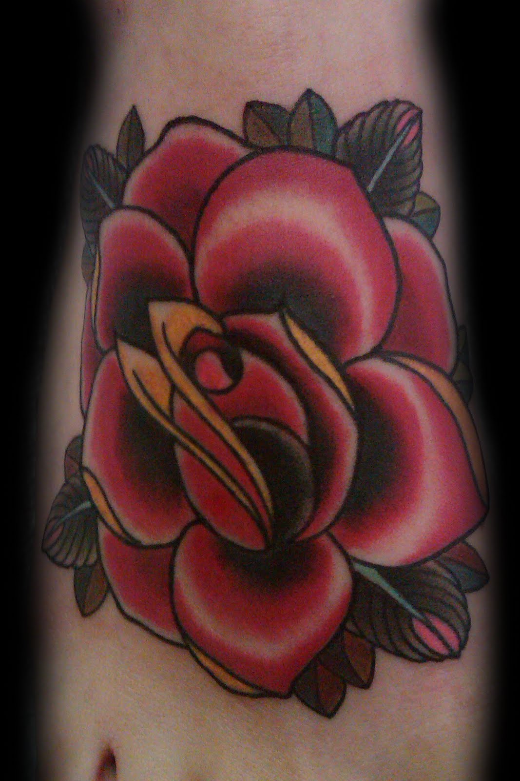 Foot Rose Tattoo Design for Youngr Girls - YusraBlog.com