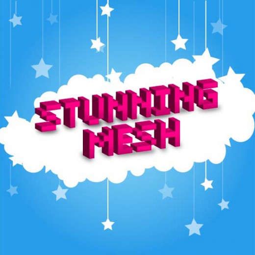 3D Pixel text effect in Illustrator