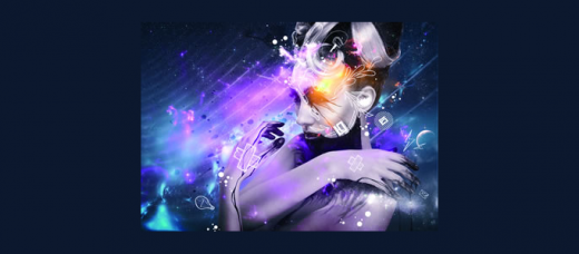 Abstract Effect into the Image
