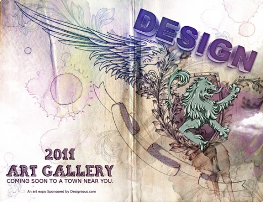 Artistic Watercolor Ad