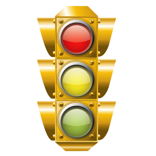 Create a Detailed Vector Traffic Light