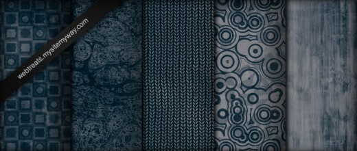Midnight Blue Grunge Patterns