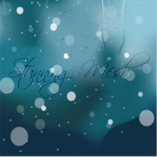 Water Drops background in Illustrator