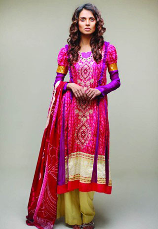 Nida Yasir Star Pearl Lawn Collection For Summer - YusraBlog.com