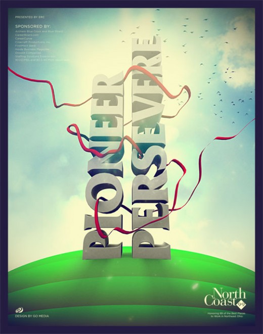 Poster Design with 3D Typography