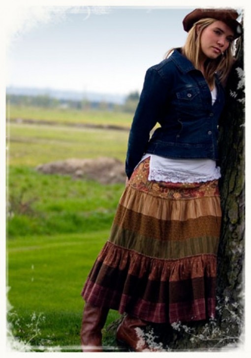 New Skirt Design for College Girls