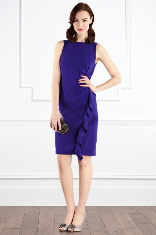 Concise Bateau Neck Graduation Dress - YusraBlog.com