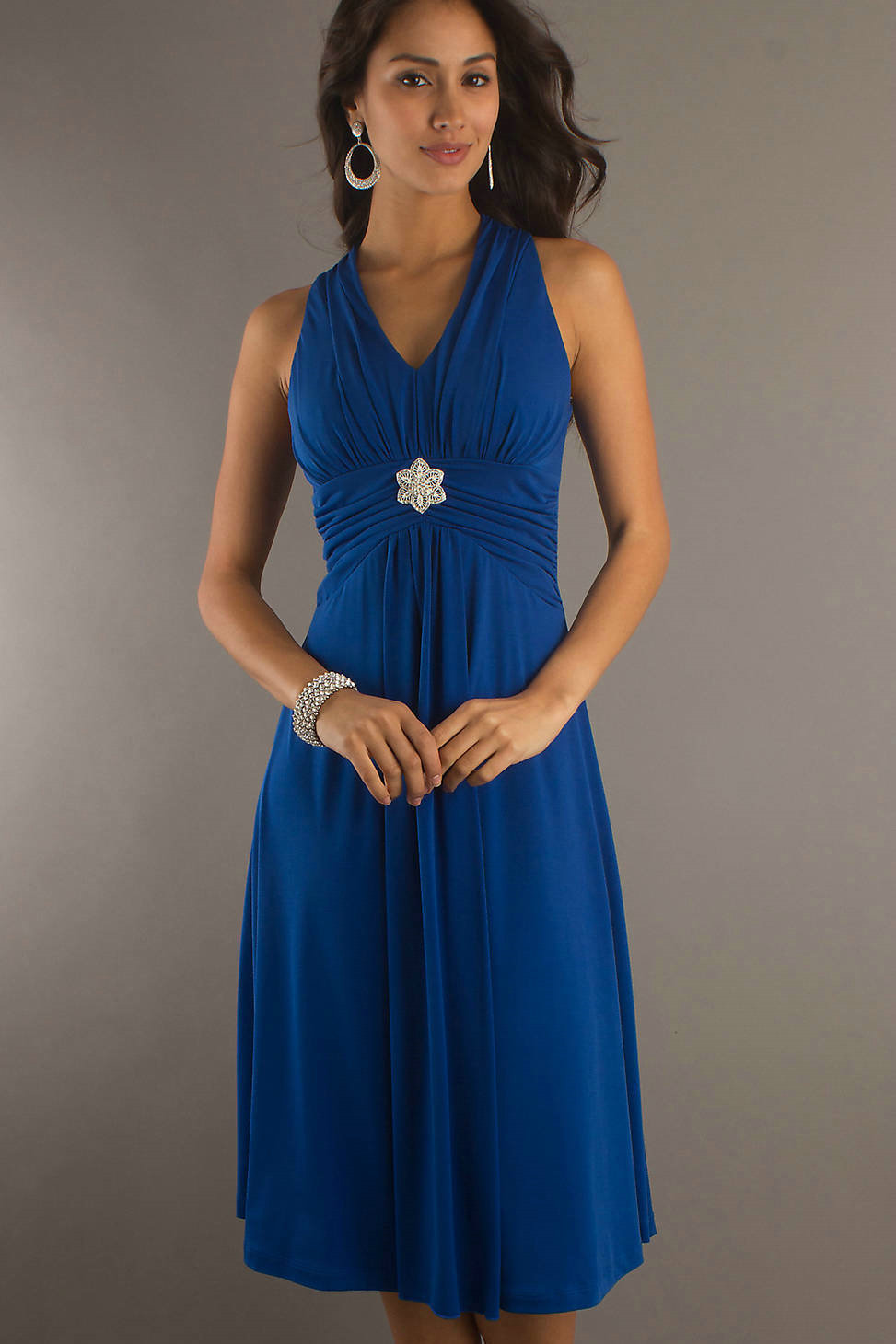 20 Gorgeous Graduation Dresses for 2012 V Neck Blue Graduation Outfits ...
