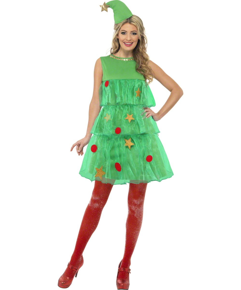 green holiday gown