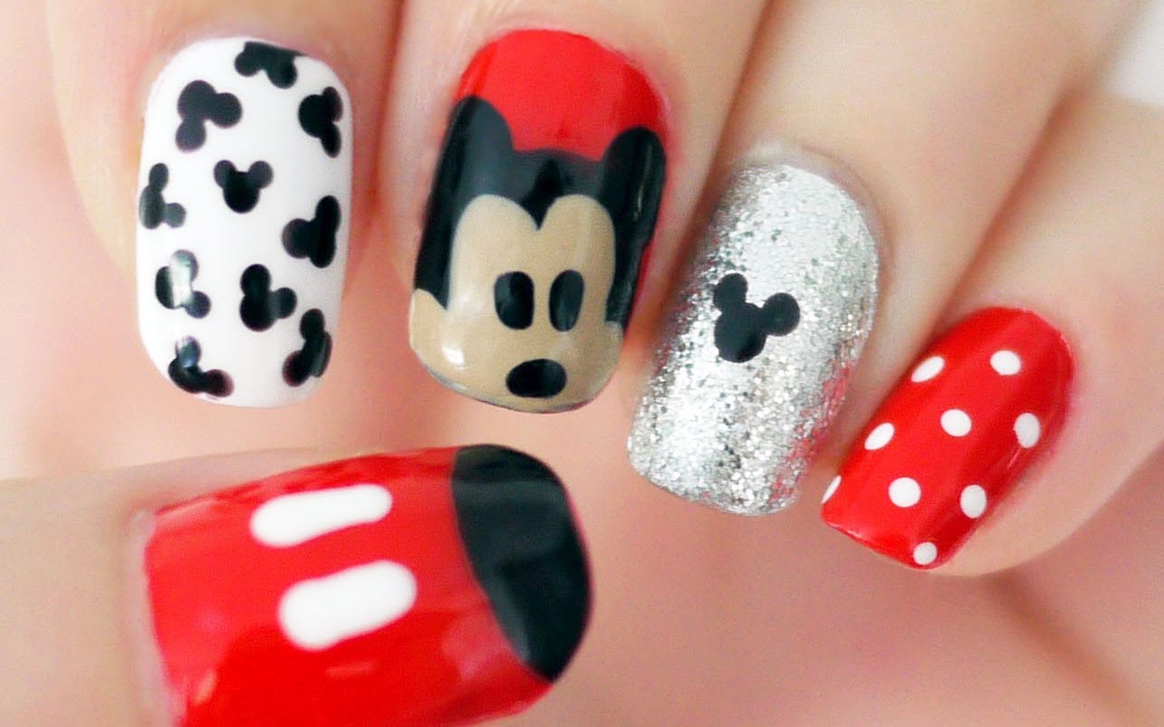 3. Micky Mouse Nail Art Ideas - wide 6