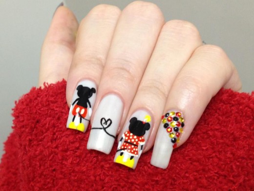 8. Mickey Mouse Nail Stamping Design - wide 6