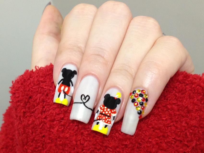 9. Cute Mickey Mouse Nail Designs - wide 9